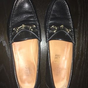 Gucci leather horsebit loafer black 37.5